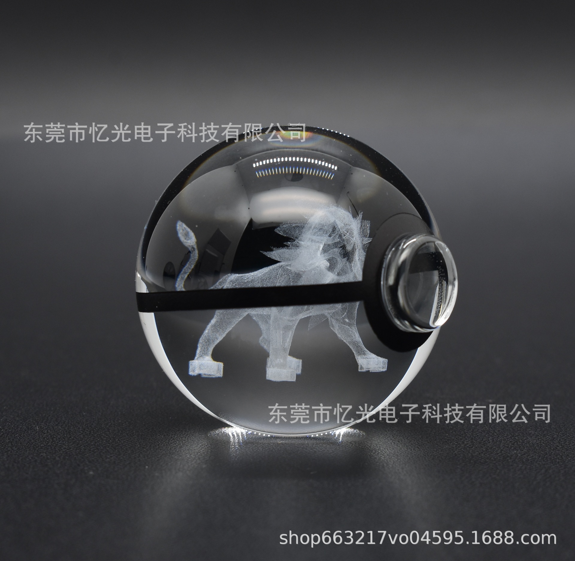 Ventas directas de fábrica transfronterizas Pokemon Pokemon Elfo Ball 3D Escultura interior Bola de cristal Animación Luz nocturna Personalización