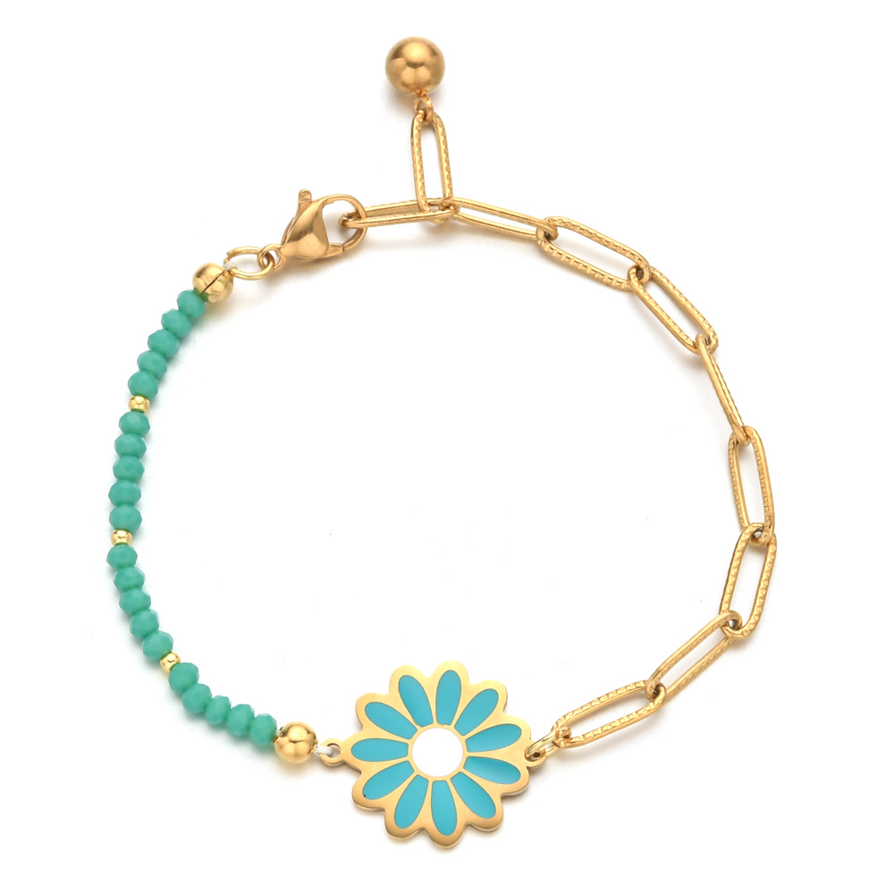 Stainless Steel Material Bohemian Flower Stainless Steel Bracelets