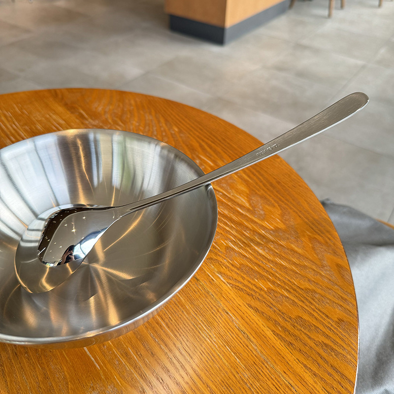 [Productos de alta calidad de Alemania] 316 cucharas de acero inoxidable cucharas de sopa cucharas de beber cucharas de mango largo cucharas grandes cucharas super grandes