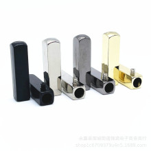 金屬長方形繩頭帽繩麻繩褲帶繩子配件金屬吊墜吊鍾繩頭抽繩尾夾