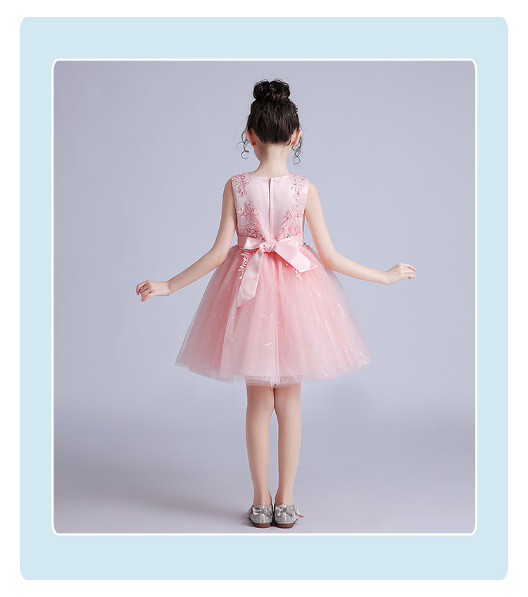 Robe de cortège en tulle pour fille - robe de princesse élégante_voghion.com