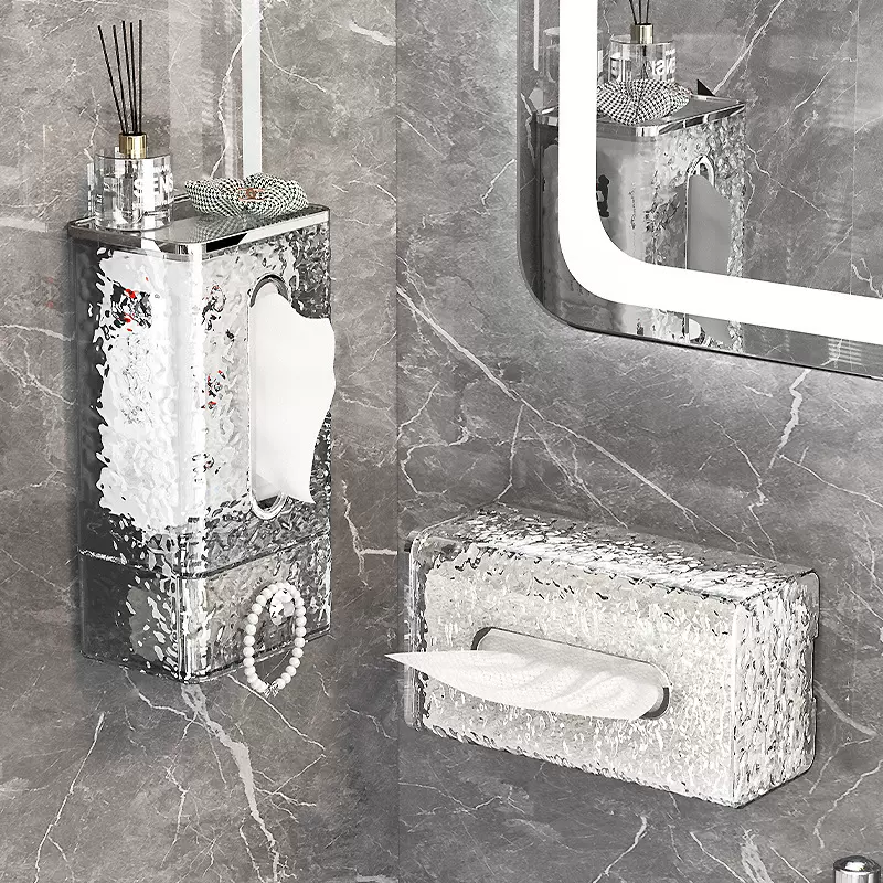 纸巾盒轻奢卫生间厕纸盒家用厨房厕所壁挂纸巾收纳盒抽纸盒纸抽盒