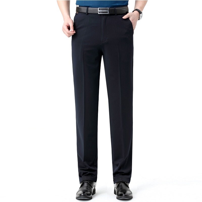 Counter Men's Cotton Casual Pants Spring and Summer Thin Non-ironing Middle-aged Dad Pants Loose Large-size High-elastic Trousers for Men Counter Men's Cotton Casual Pants Spring and Summer Thin Non-ironing Middle-aged Dad Pants Loose Large-size High-elastic Trousers for Men