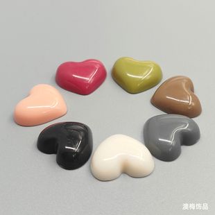 French Retro Style Heart Acrylic Accessories Hair Accessories Hairpins Clothing Shoes Bags DIY Material Jewelry