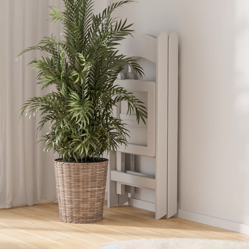 Silla plegable doméstica inswind respaldo de plástico portátil al aire libre silla de boda banquete Wimbledon simple respaldo silla de comedor