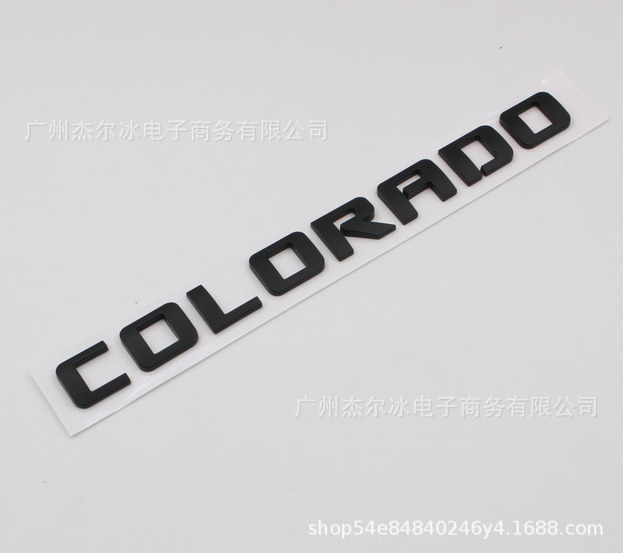 Suitable for Chevrolet Colorado Car Logo, Abs Pickup Truck Sticker, Door Sticker, Trunk Car Logo, Automobile