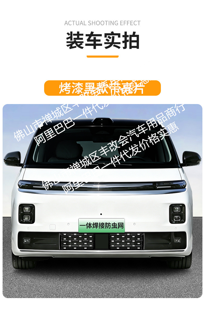 Suitable for Leapmotor D99 pure electric version/rechargeable version, integrated welded car insect-proof mesh, special accessory for the front grille