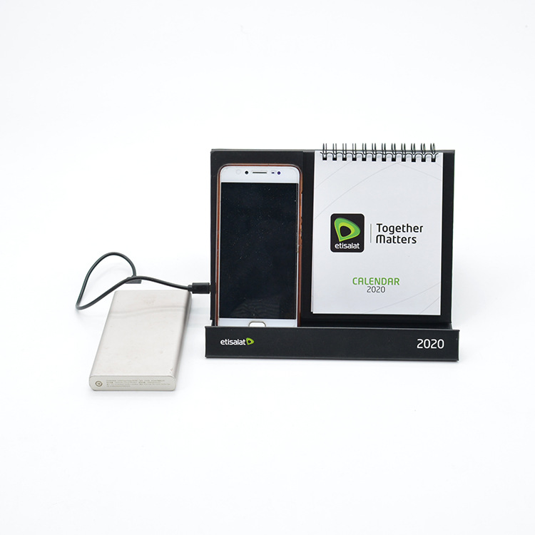 印刷纸台历本办公桌方便手机万能充电日历印刷世界名车图片台历本