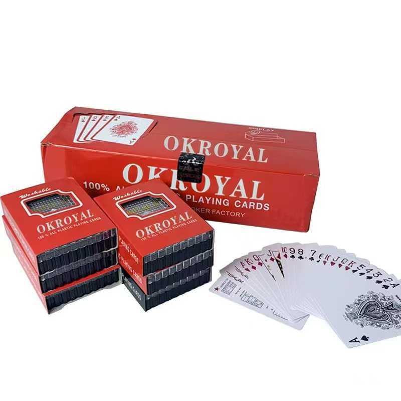 Al por mayor transfronterizo nuevo OKROYAL sequinilla de plástico PVC bicolor 30 filamento suave a prueba de agua y desgaste tarjetas de juego image 5