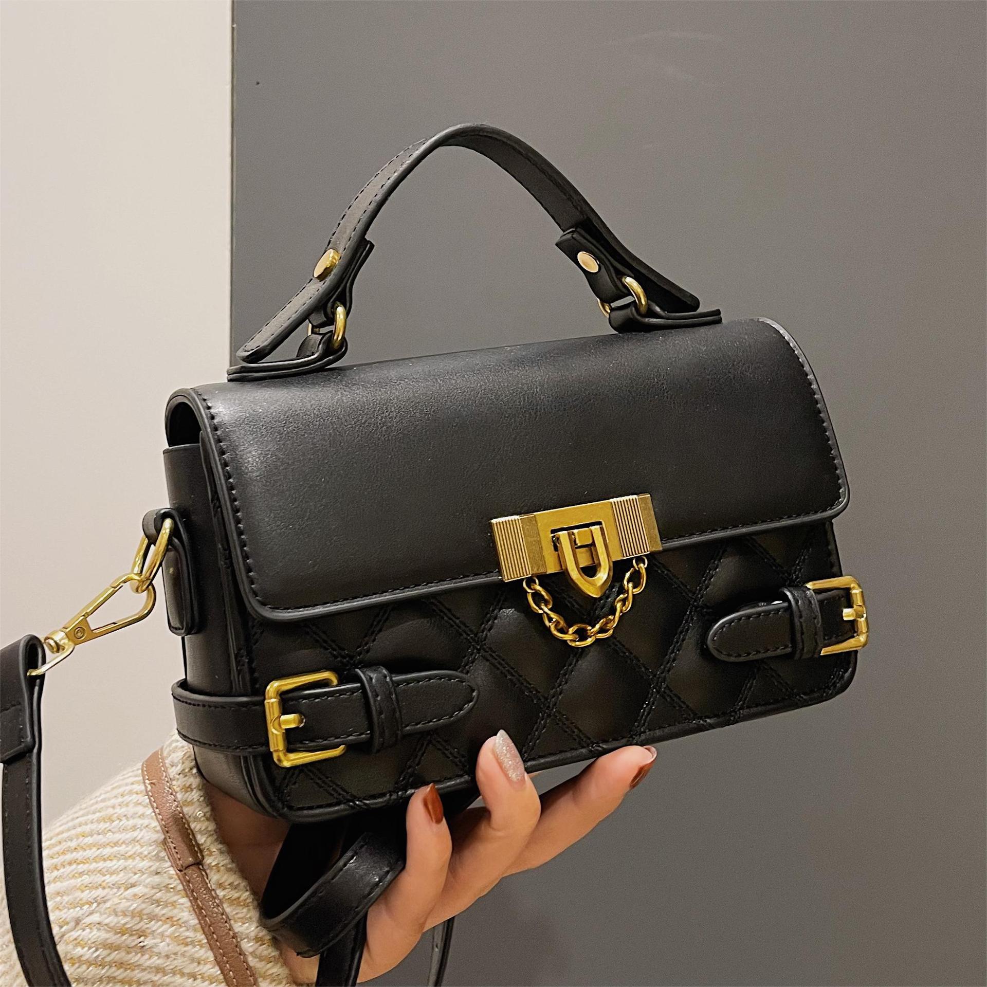 Bolso pequeño retro de alto grado 2023 nuevo bolso de mujer estilo occidental bordado hilo todo partido bolsa de mensajero popular portátil pequeño bolso cuadrado