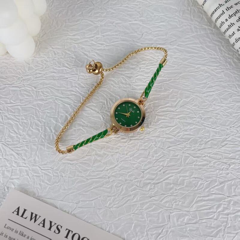 中古Vintage简约时尚抽拉可调节手链表古着轻奢气质通勤百搭手饰|undefined