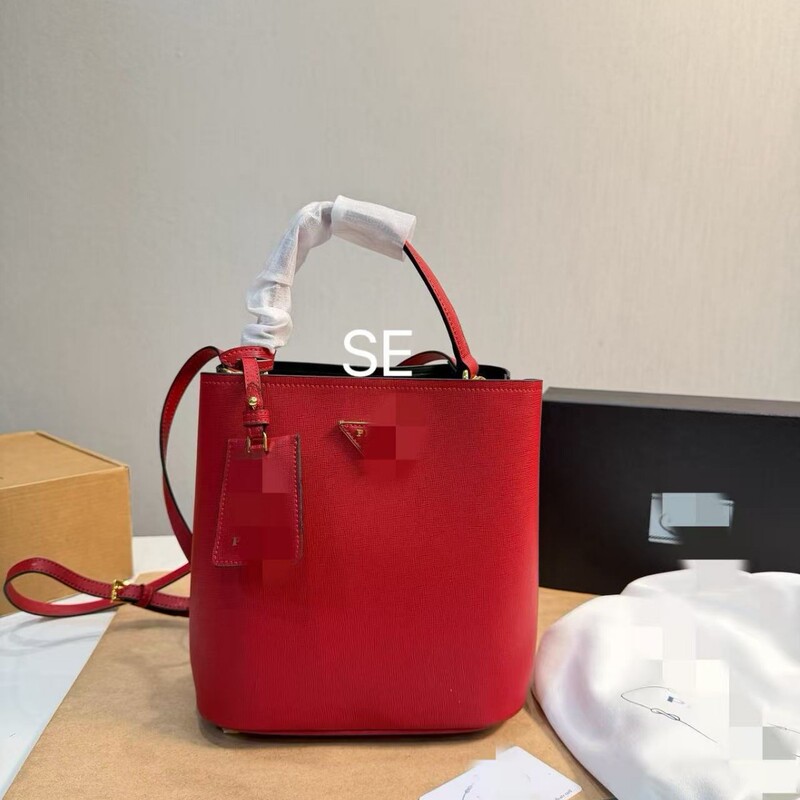 Pujia Pujia New Style Women's Bucket Bag with Double Compartments, Large Capacity, Cowhide Leather Shoulder Bag, Crossbody Bag, Handbag Pujia Pujia New Style Women's Bucket Bag with Double Compartments, Large Capacity, Cowhide Leather Shoulder Bag, Crossbody Bag, Handbag