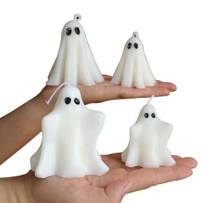 クロスボーダーハロウィンゴーストキャンドル雰囲気ホームスタイリングワックスセットゴーストハイエンドギフトアロマテラピー卸売|undefined