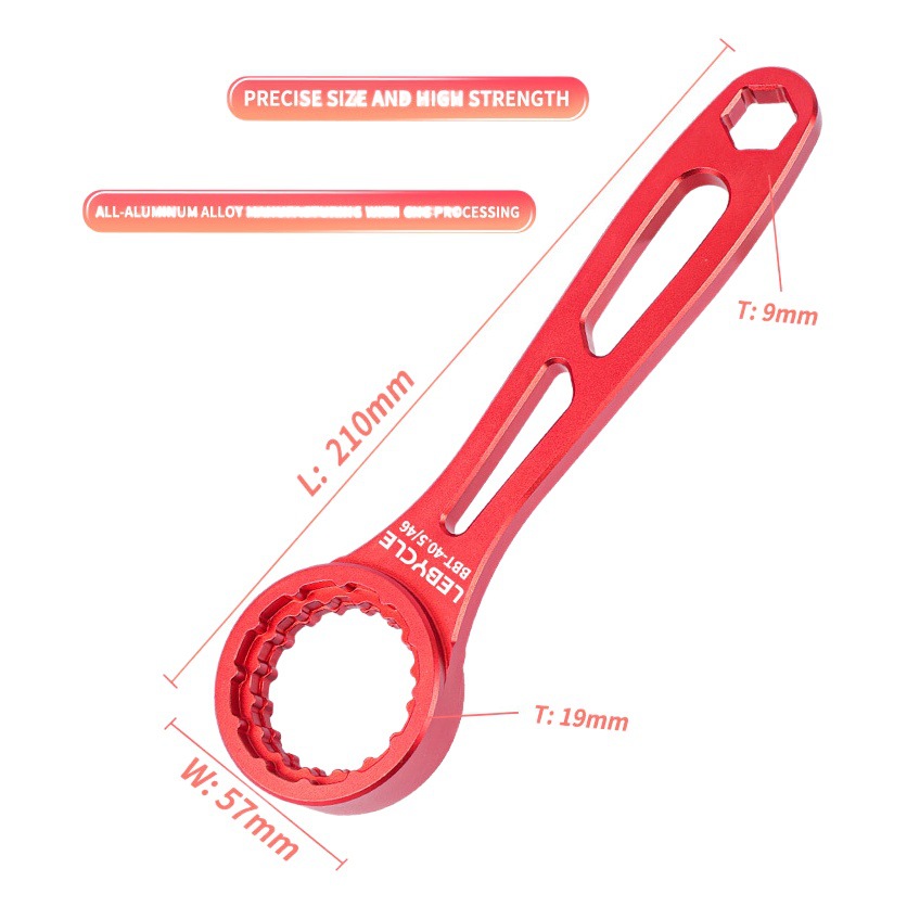 Bicicleta de carretera de montaña llave de eje central integrada universal Placa de diente hueco BB eje central desmontaje herramienta de instalación