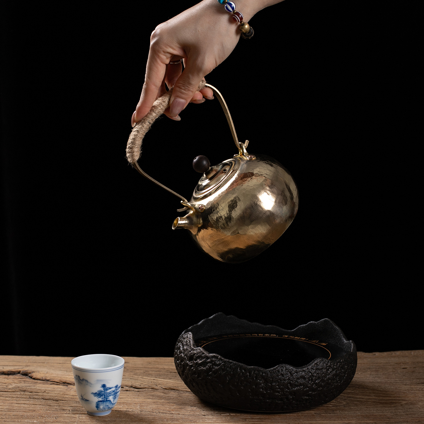 Ruorong Tea Art медный чайник медный чайник старый медный чайник