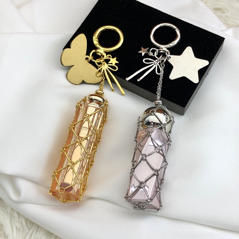 New Metal Star Butterfly Silver Lipstick Net Bag Pendant Fashion Lipstick Bag Charm Women's Keychain Accessory New Metal Star Butterfly Silver Lipstick Net Bag Pendant Fashion Lipstick Bag Charm Women's Keychain Accessory