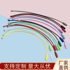新diyアクセサリーカラー塗装ワイヤーリングワイヤロープボタン付き回転ネジキーホルダーキーホルダー部品
