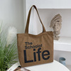 Capacious shopping bag, handheld shoulder bag for leisure, one-shoulder bag, wholesale