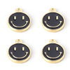 10/bag alloy dripping face smiling face pendant color single -sided necklace cartoon cartoon jewelry pendant accessories wholesale