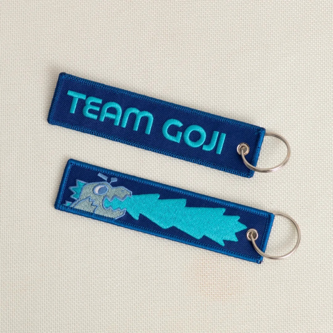 Source Manufacturer Double-Sided Embroidered Keychain Pendant Material Personalized Car Key Anti-Loss Backpack Woven Label Fabric Strip Gift
