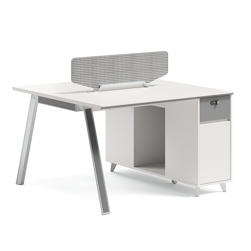Combinación de escritorio y silla de oficina Personal simple y moderno 6 puestos de trabajo 4 puestos de oficina de personal de la empresa 4 puestos de oficina de personal