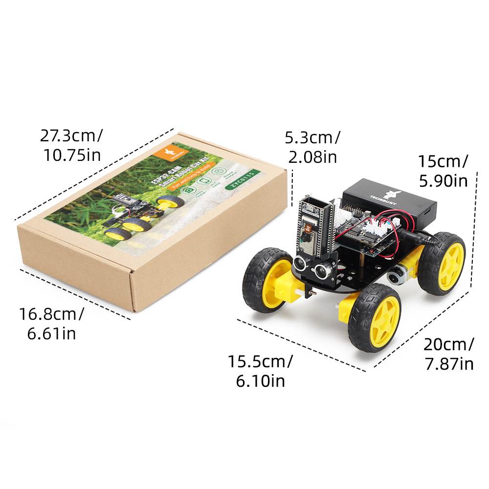 ESP32 IoT 스마트 자동차 와이파이 무선 제어 4WD 키트 로봇 프로그래밍 자동차 카메라