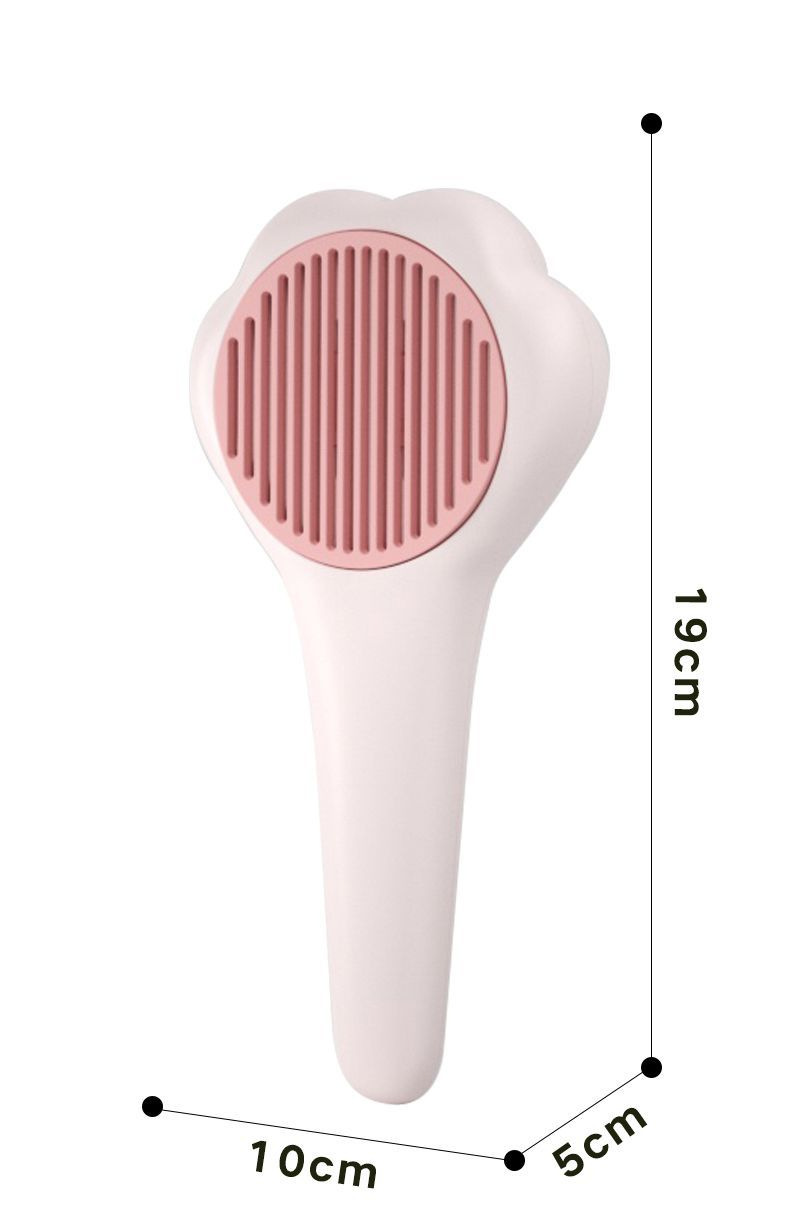 분홍색과 흰색 고양이 발톱 빗 [마사지 + 제모]