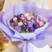 太阳花向日葵花束不织布手工diy材料包自制布艺手捧花教师节礼物