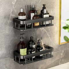 Bathroom shelf without drilling, bathroom shower storage rack, wall-mounted storage for toilet, washroom, and washstand.
