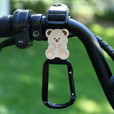 Other Electric Vehicle Accessories Vehicle Hook Front Universal - black-woven-strap-square-buckle-good-boy-bear-short-style