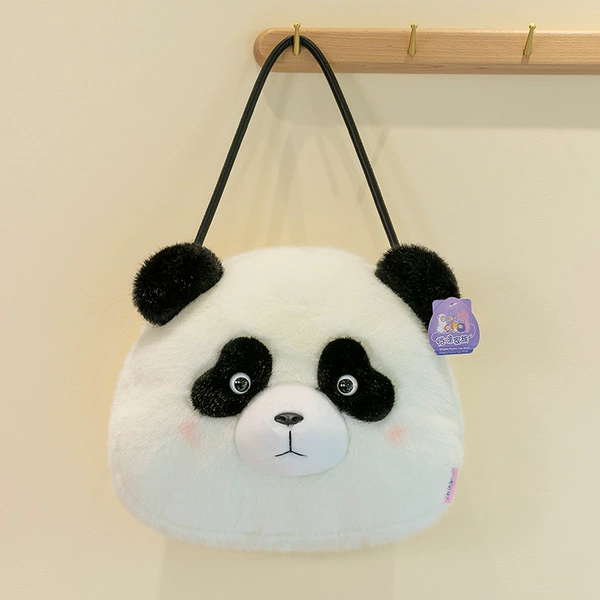 Large tote round bag black