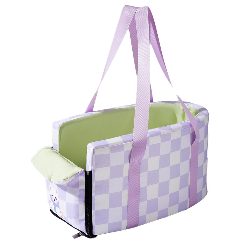 Perro fuera de la moda rejilla de control central de automóvil asiento de seguridad para perros pequeños y medianos gatos bolsa de gato al aire libre nido de mascotas