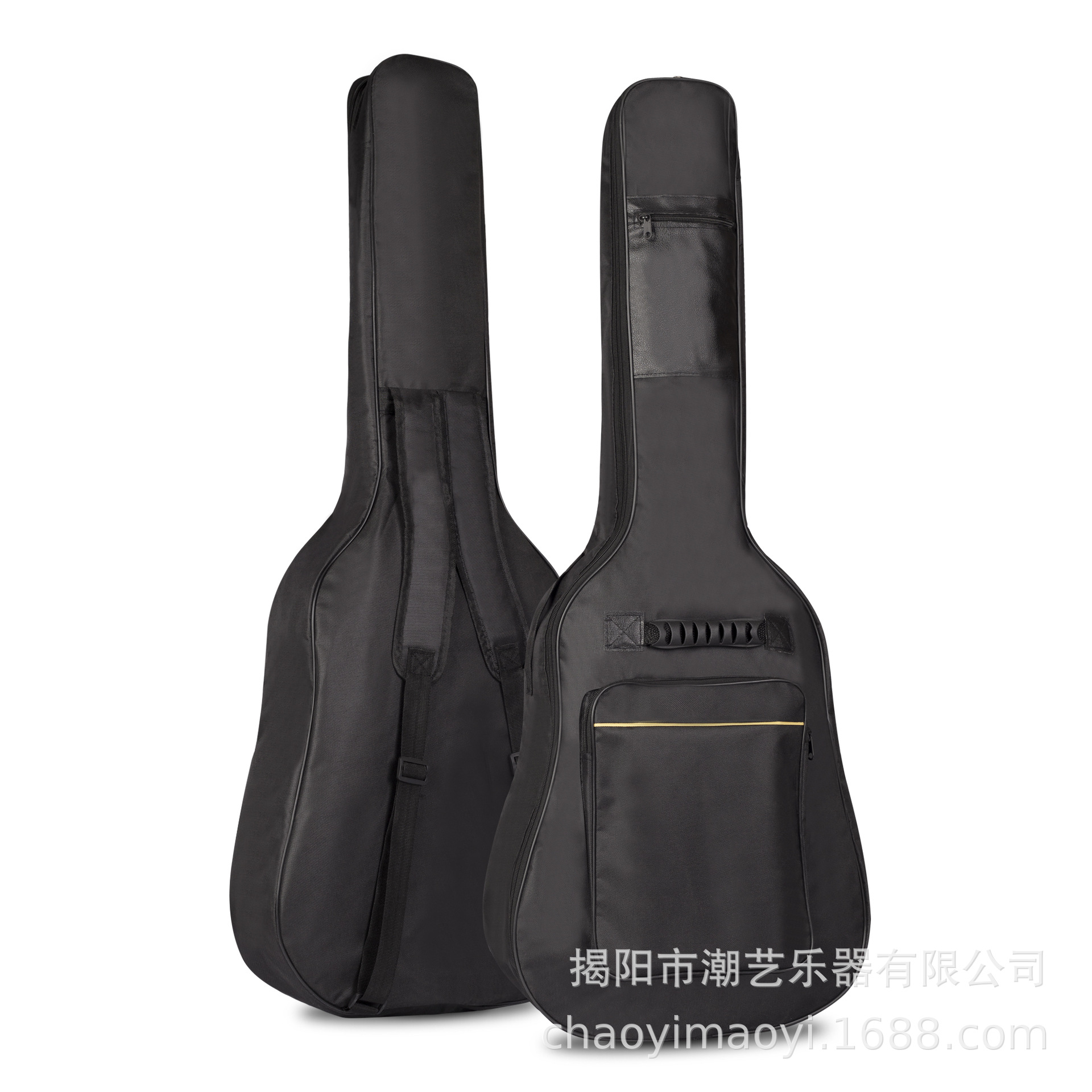 Balada popular 41 pulgadas de algodón acolchado bolsa de piano de doble capa engrosada de algodón acolchado bolsa de guitarra de viaje al aire libre mochila