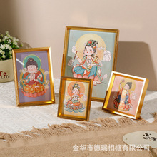 新中式轻奢窄边铝合金相框画框证书框书法桌面摆台装裱框厂家批发