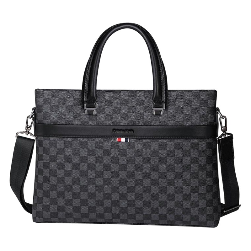 Men's Handbag High-End Business Shoulder Crossbody Men's Briefcase 14inch Computer Document Men's Bag Douyin Dropshipping