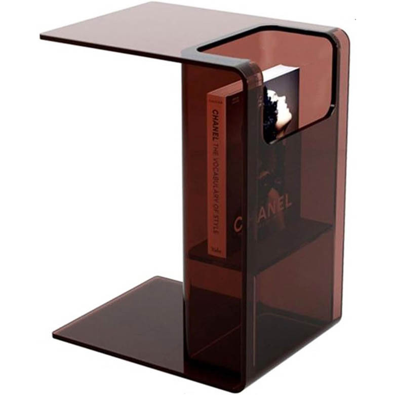 亚克力角几迷你边几小茶几杂志书本收纳小角几Acrylic Side Table