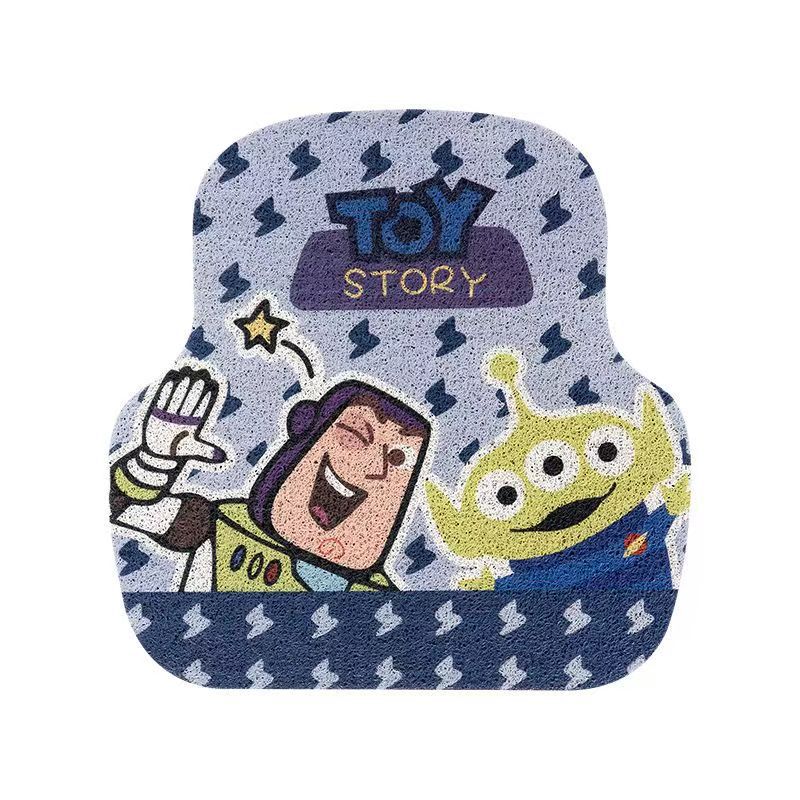 Car Foot Pvc Car Mat Cute Cartoon Cinnamon Dog Car Anti-Dirty Foot Mat Car Wire Ring Scraping Foot Mat