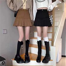 棕色鱼尾半身裙女夏季2023新款高腰包臀a字短裙子半裙小个子包裙