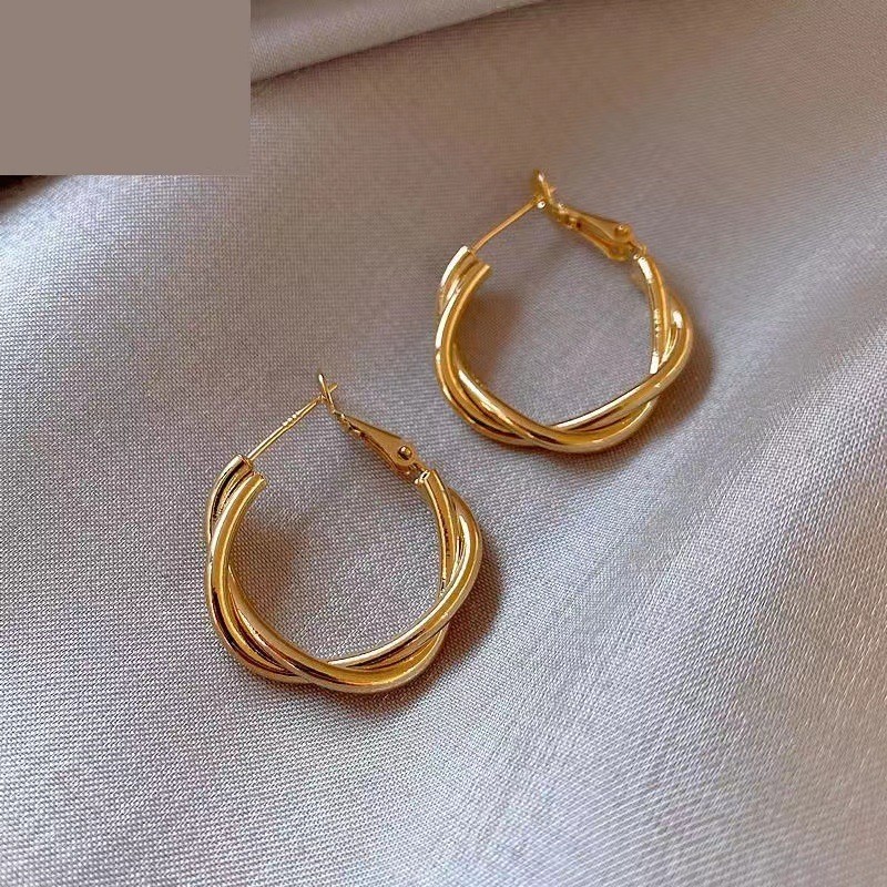 8g Weight 925 Sterling Silver Ear Needle Material Ear Studs Classification 1 Pair Quantity Daily Occasion Metal Material Geometric Pattern Women's Gender Plating Design Simple Style Style 1 Pair Simple Style Geometric Plating Metal Ear Studs 9