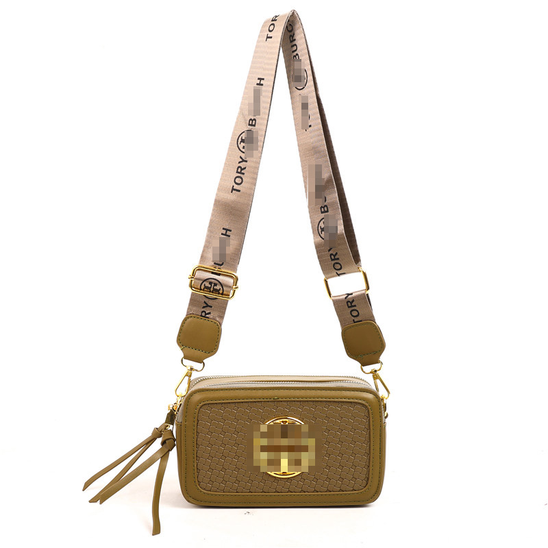 Bolso de cámara tejido transfronterizo, nueva tendencia, impresión de alta gama, bolso cuadrado pequeño, estilo occidental de moda, bolso de mensajero de todo fósforo