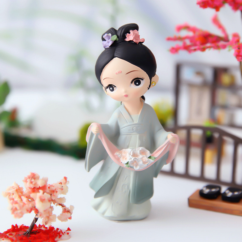 中式唐妞驾到声乐摆件卧室客厅桌面小摆件创意古风女孩手办批发|undefined