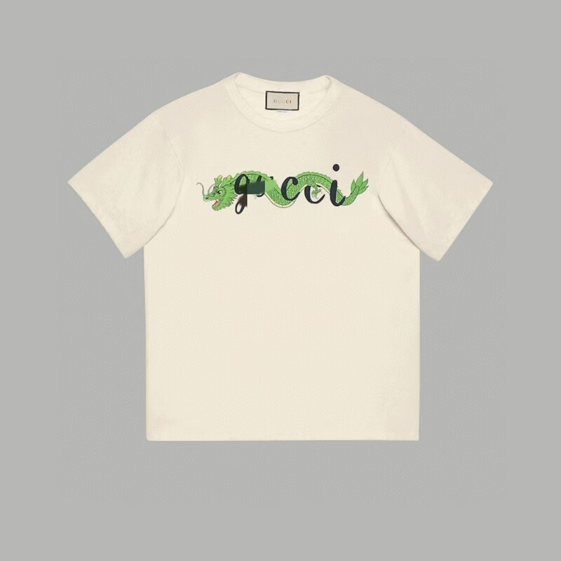 G's ヨーロッパ版半袖夏トレンドブランド古家プリントTシャツレタートップトレンドルーズ半袖TシャツカップルT|undefined