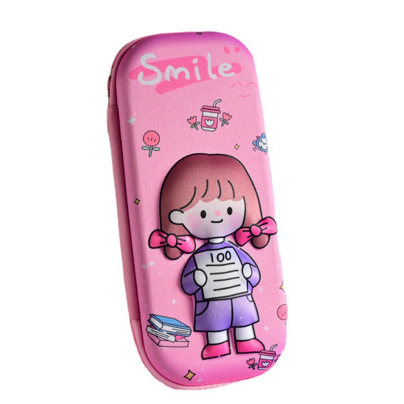 Three dimensional cartoon children's capacious pencil case for elementary school students, wholesale, fall protection