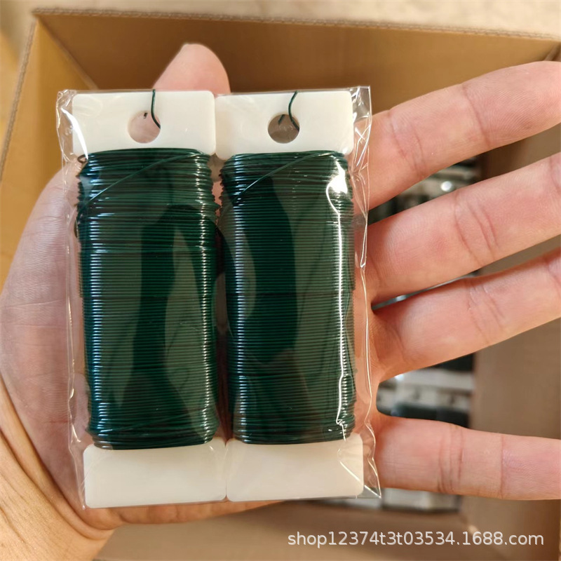 彩色金属丝 烤漆彩丝园艺捆绑铁丝 手工艺品编织装饰品丝假花制作