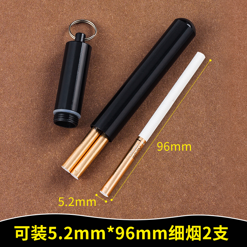 Caja de cigarrillos impermeable sellada con metal, cigarrillos finos, 10 paquetes de cigarrillos gruesos y delgados, cajas portátiles para hombres.