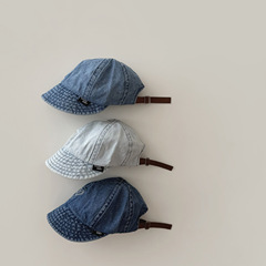 秋南 韓國兒童漁夫帽2024新款ins男童女童寶寶帽子盆帽鴨舌帽批發