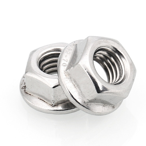 [m3m4m5m6m8m10m12m16] 304 stainless steel hexagonal flange nut nut with positive and negative teeth
