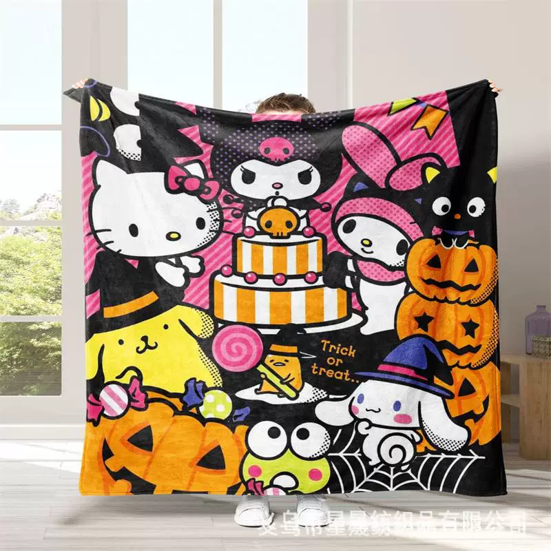 (Граница торговли), санрио, hello kitty, фланелевая стеганая простыня, хэллоуин