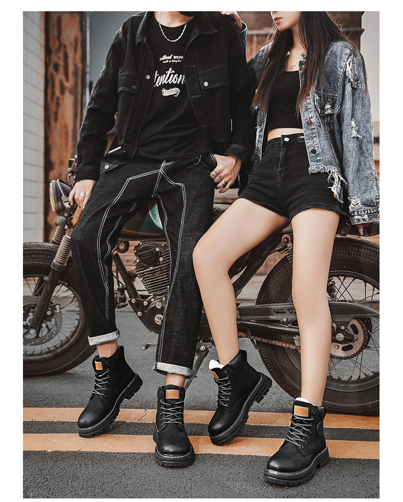 Bottes de travail en cuir britanniques montantes pour hommes, bottes d'extérieur antidérapantes et résistantes à l'usure pour le désert, grandes bottes jaunes pour hommes_voghion.com