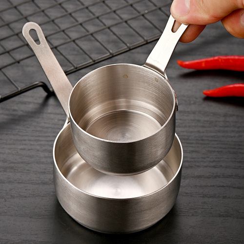 304 stainless steel sauce cup with handle, dipping saucer, Western restaurant steak sauce cup, creative ketchup cup and bucket tableware